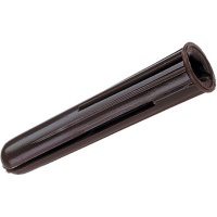 7mm Brown Plastic Wall Plugs - 1000 Pack